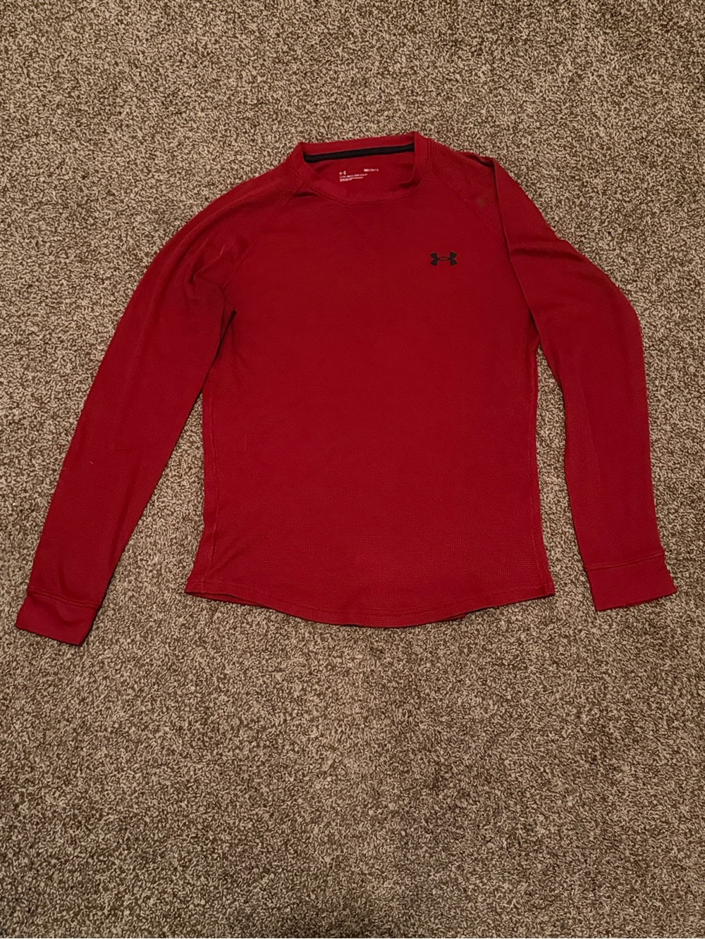 Under Armour Men's Red Long Sleeve HeatGear Crew